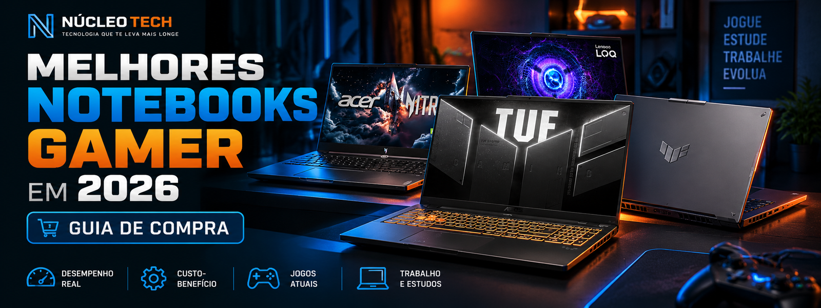 Melhores notebooks gamer em 2026: guia de compra