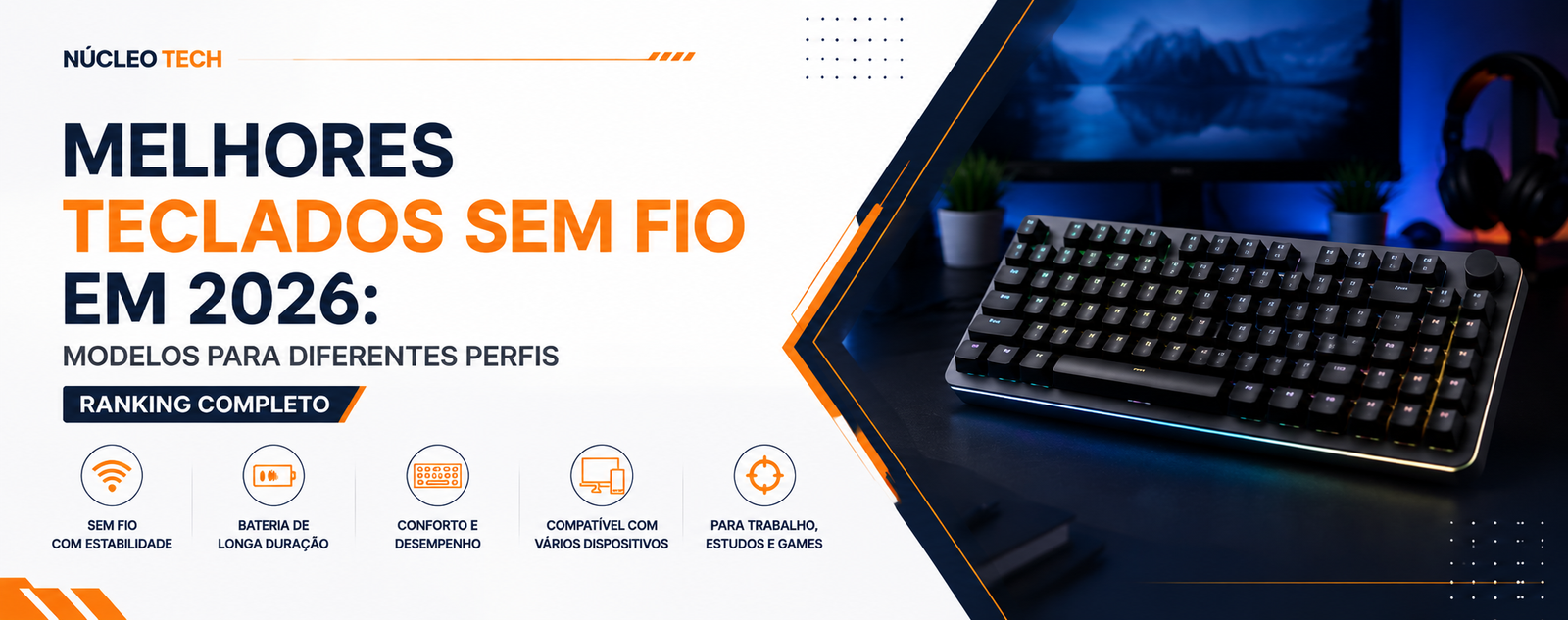 Melhores teclados sem fio em 2026
