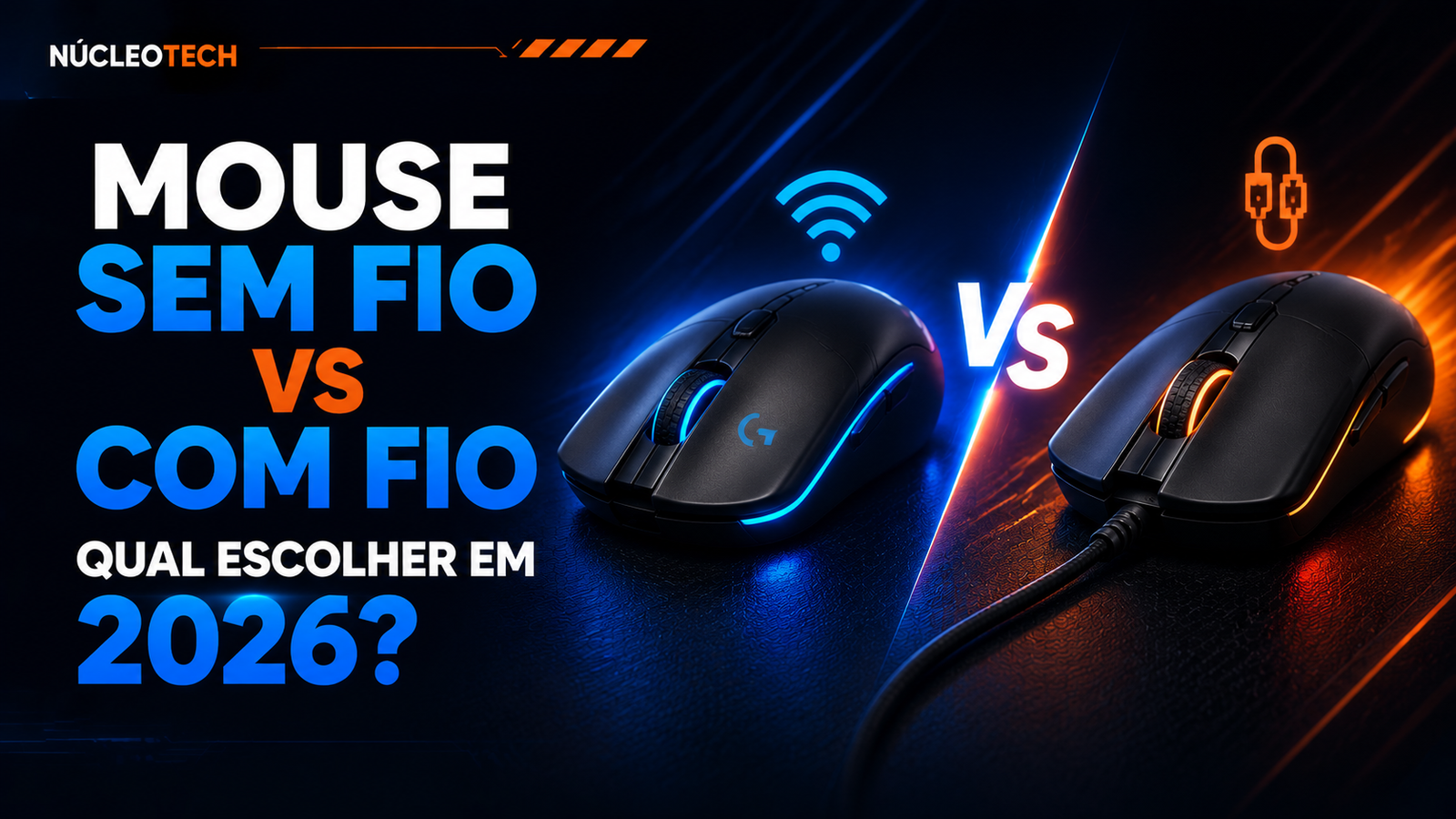 Mouse sem fio vs com fio: qual escolher em 2026?