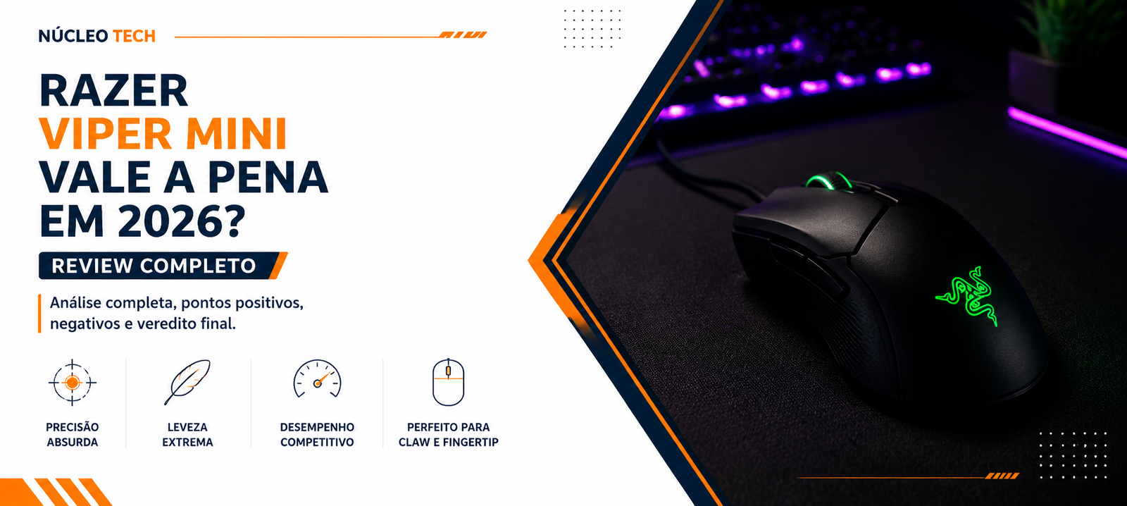 Razer Viper Mini vale a pena em 2026 review completo